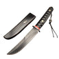 MASALONG Hand-Forged Damascus VG10 Steel Fixed Blade Outdoor Knife - 62HRC (Koi)
