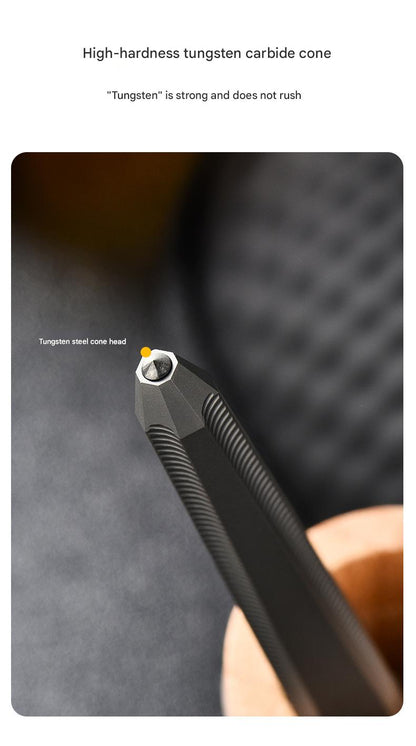 Masalong Titanium alloy tactical pen, outdoor EDC self-defense pen, survival camping window breaking artifact tool Pen001