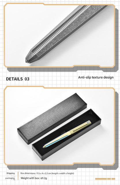 Masalong Titanium alloy tactical pen, outdoor EDC self-defense pen, survival camping window breaking artifact tool Pen001