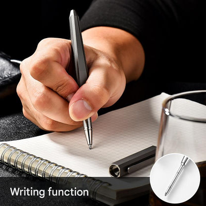 Masalong Titanium alloy tactical pen, outdoor EDC self-defense pen, survival camping window breaking artifact tool Pen001