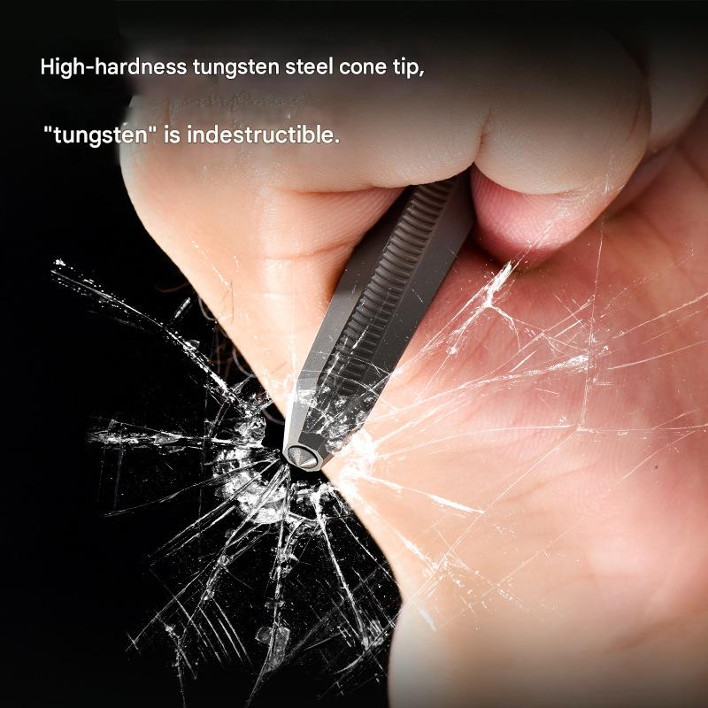 Masalong Titanium alloy tactical pen, outdoor EDC self-defense pen, survival camping window breaking artifact tool Pen001