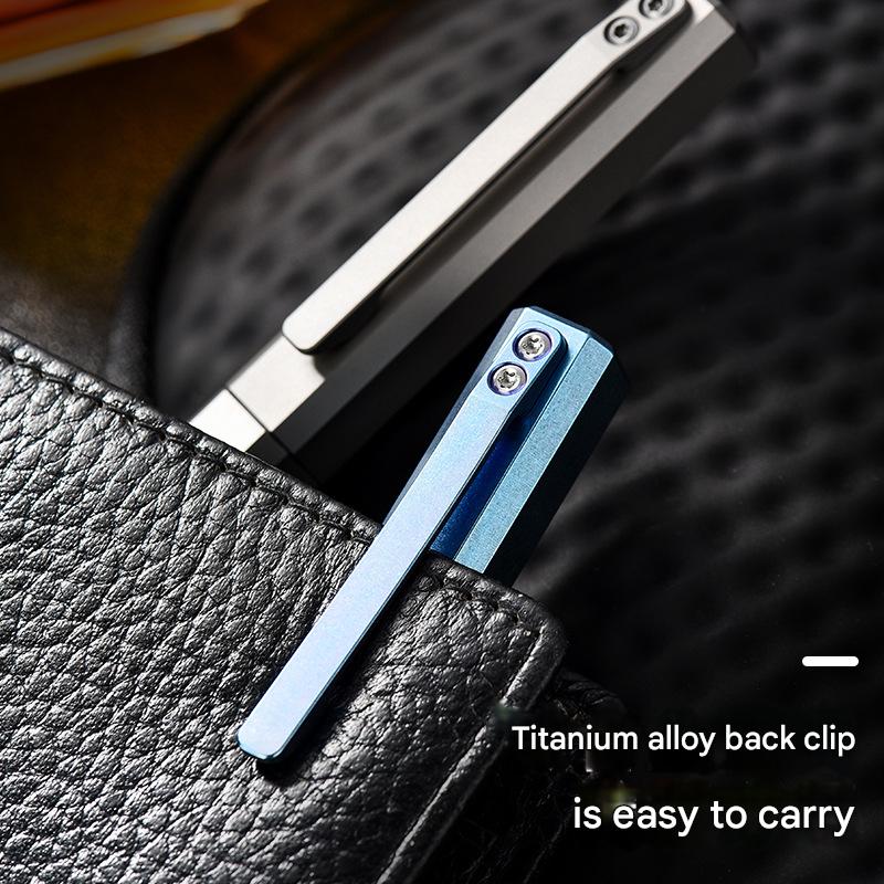 Masalong Titanium alloy tactical pen, outdoor EDC self-defense pen, survival camping window breaking artifact tool Pen001