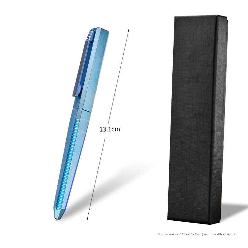 Masalong Titanium alloy tactical pen, outdoor EDC self-defense pen, survival camping window breaking artifact tool Pen001