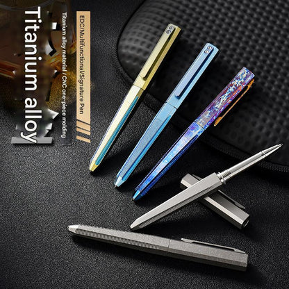 Masalong Titanium alloy tactical pen, outdoor EDC self-defense pen, survival camping window breaking artifact tool Pen001