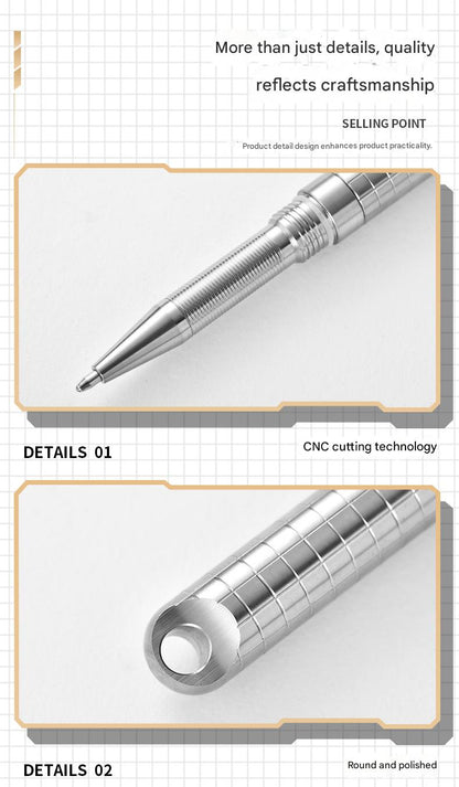 Masalong Titanium alloy Tactical Pen  Tungsten steel / Ceramics bead head window breaking outdoor survival EDC tool Pen002