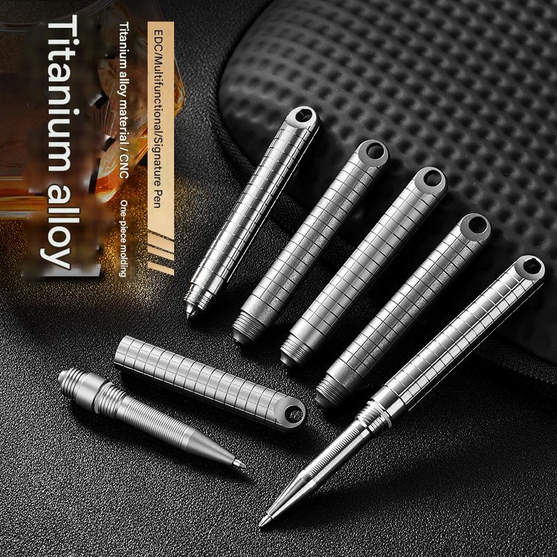 Masalong Titanium alloy Tactical Pen  Tungsten steel / Ceramics bead head window breaking outdoor survival EDC tool Pen002