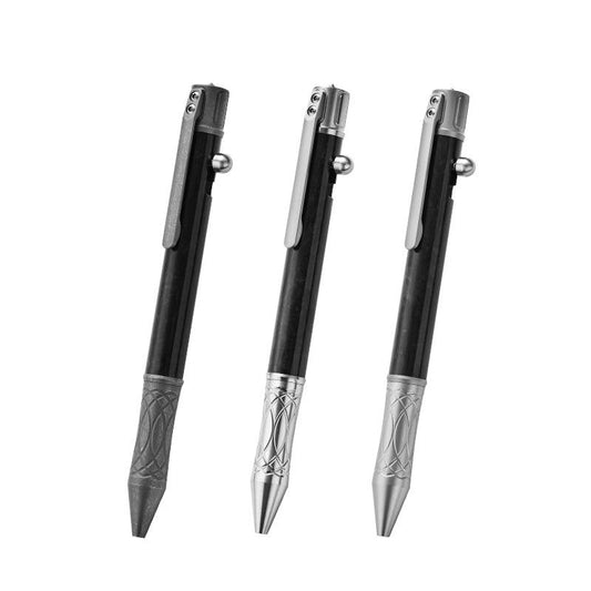 Masalong Tactical Pen EDC tool Titanium alloy +carbon fiber, outdoor Tungsten steel head, Window Breaking Survival Self-defense pen009