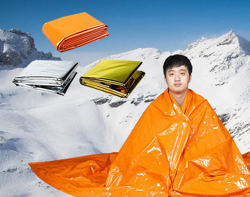 MA-ML-001 Cobertor de emergência Maili PE, cobertor à prova de frio e salva-vidas, cobertor isolante descartável de emergência espessado