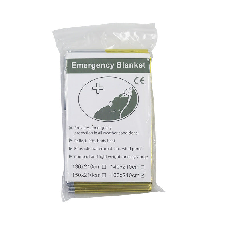 MA-ML-001 Cobertor de emergência Maili PE, cobertor à prova de frio e salva-vidas, cobertor isolante descartável de emergência espessado