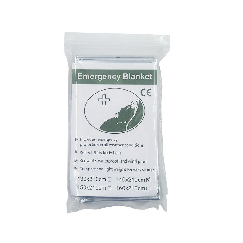 MA-ML-001 Cobertor de emergência Maili PE, cobertor à prova de frio e salva-vidas, cobertor isolante descartável de emergência espessado
