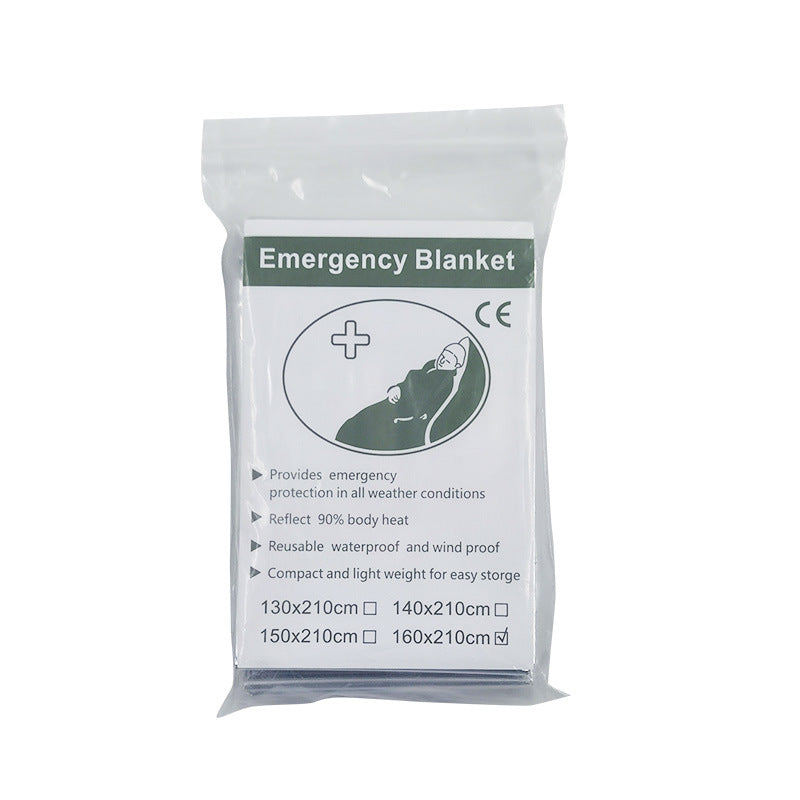 MA-ML-001 Cobertor de emergência Maili PE, cobertor à prova de frio e salva-vidas, cobertor isolante descartável de emergência espessado
