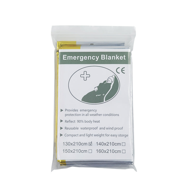 MA-ML-001 Cobertor de emergência Maili PE, cobertor à prova de frio e salva-vidas, cobertor isolante descartável de emergência espessado