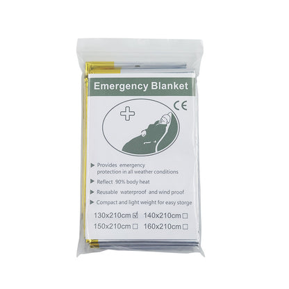 MA-ML-001 Cobertor de emergência Maili PE, cobertor à prova de frio e salva-vidas, cobertor isolante descartável de emergência espessado