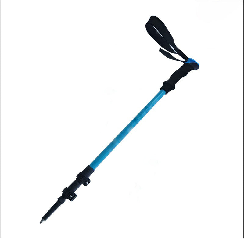 MA-QLM-005 Bastão de caminhada telescópico com cabo de espuma e fivela de metal, antiderrapante e leve para escalada