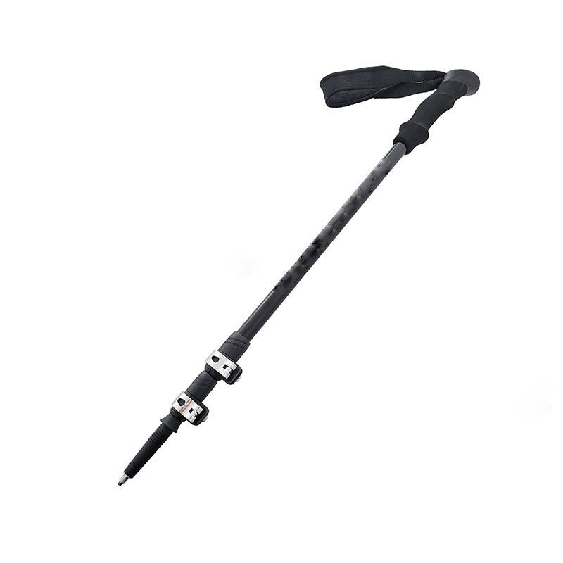 MA-QLM-005 Bastão de caminhada telescópico com cabo de espuma e fivela de metal, antiderrapante e leve para escalada