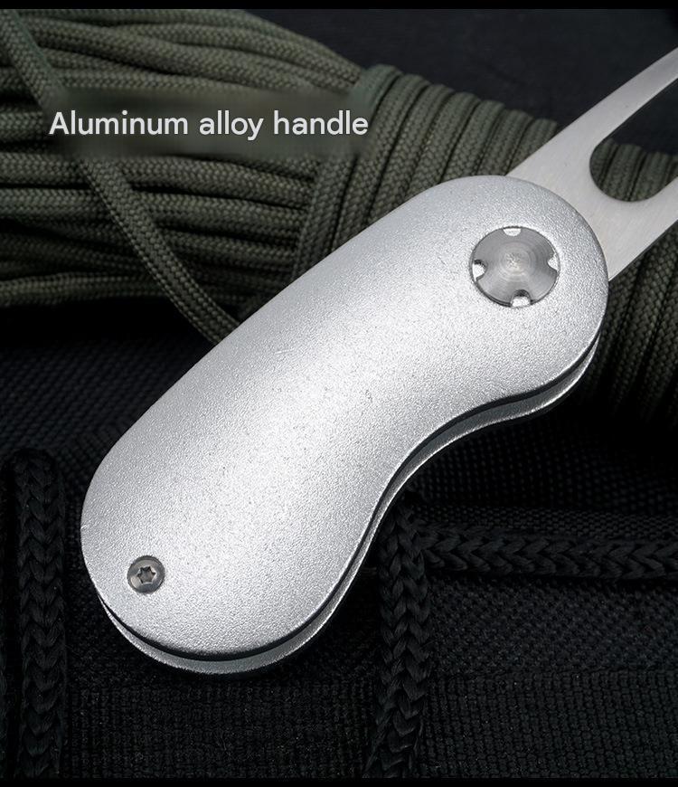 MASALONG Folding Golf Divot Tool - Spring-Assisted Lawn Repair Fork
