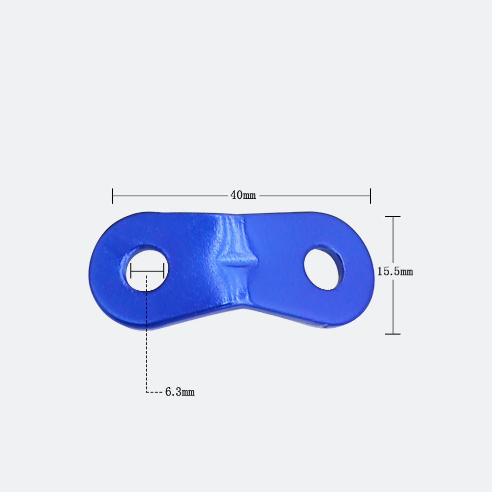 Outdoor camping MA-WY-002 tent wind rope buckle double eye aluminum alloy umbrella rope fixed sliding adjustment buckle canopy pull rope buckle