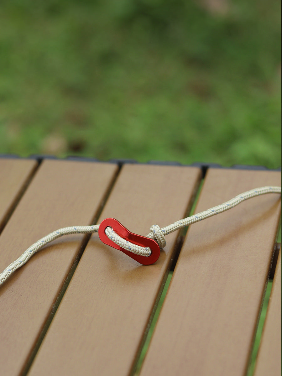 Outdoor camping MA-WY-002 tent wind rope buckle double eye aluminum alloy umbrella rope fixed sliding adjustment buckle canopy pull rope buckle