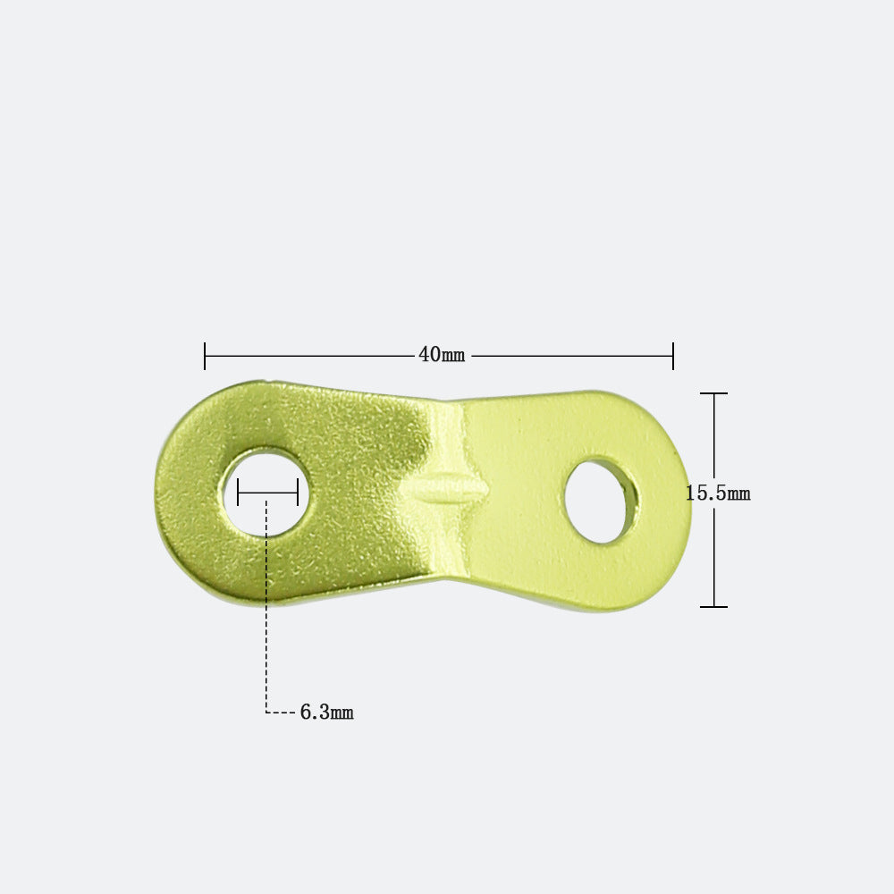 Outdoor camping MA-WY-002 tent wind rope buckle double eye aluminum alloy umbrella rope fixed sliding adjustment buckle canopy pull rope buckle