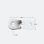 Outdoor camping MA-WY-002 tent wind rope buckle double eye aluminum alloy umbrella rope fixed sliding adjustment buckle canopy pull rope buckle