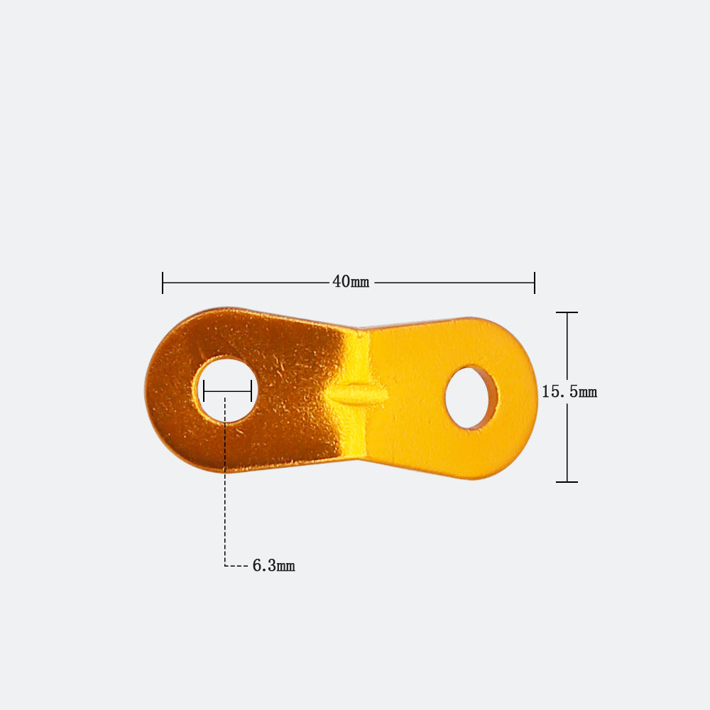 Outdoor camping MA-WY-002 tent wind rope buckle double eye aluminum alloy umbrella rope fixed sliding adjustment buckle canopy pull rope buckle