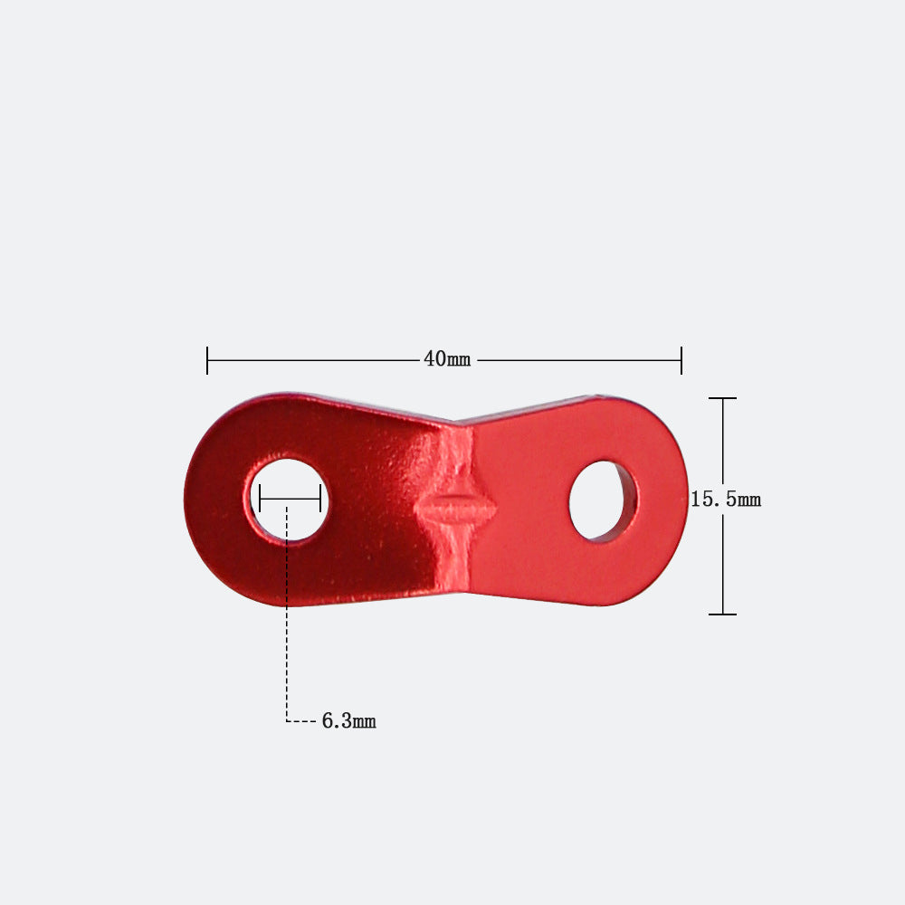 Outdoor camping MA-WY-002 tent wind rope buckle double eye aluminum alloy umbrella rope fixed sliding adjustment buckle canopy pull rope buckle