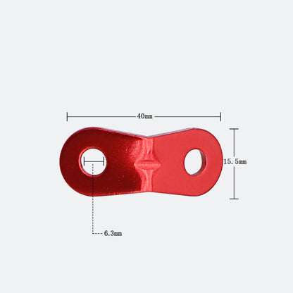 Outdoor camping MA-WY-002 tent wind rope buckle double eye aluminum alloy umbrella rope fixed sliding adjustment buckle canopy pull rope buckle