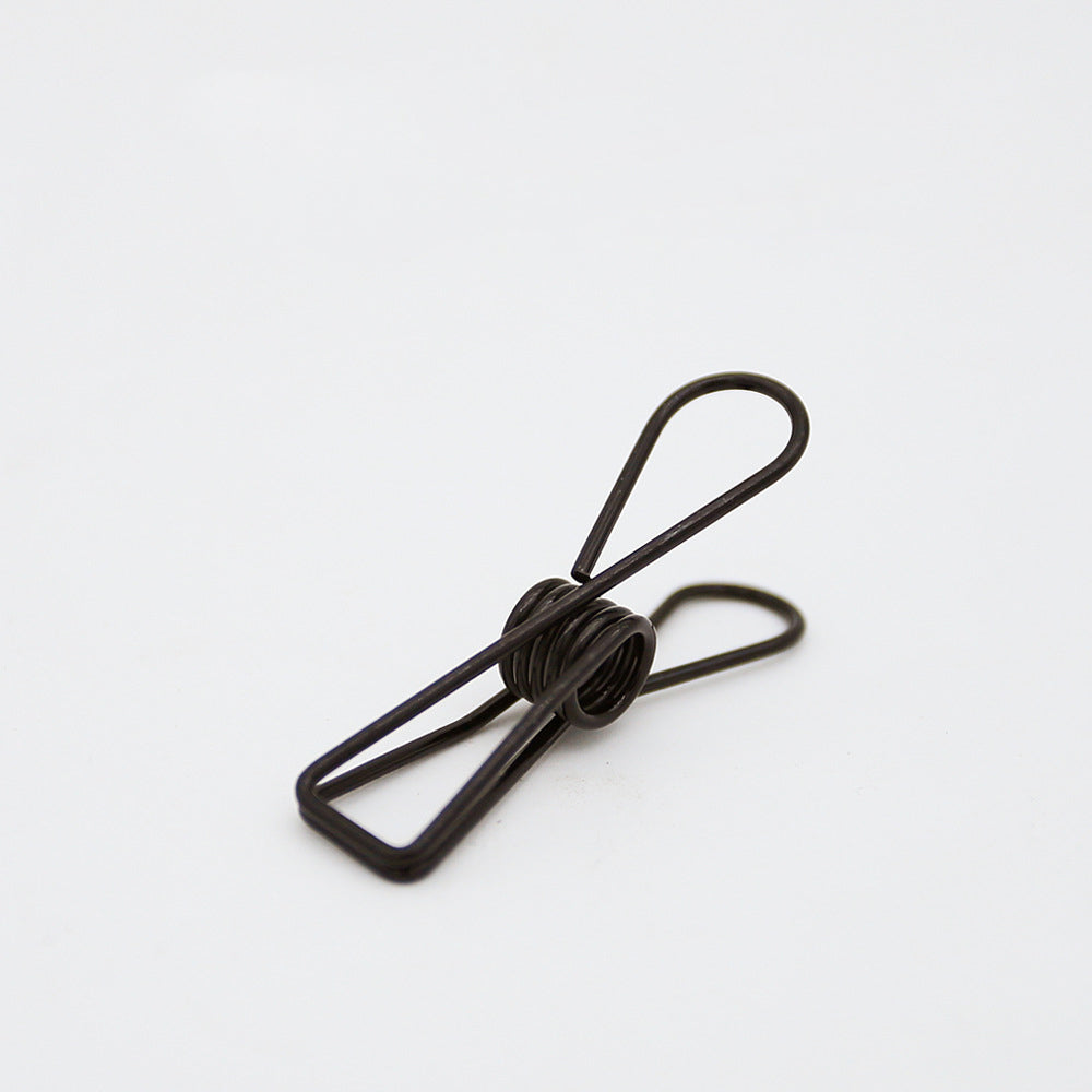 Clip de cuerda de luz de ambiente, clip de luz de toldo para acampar MA-WY-004, clip fijo, clip de cuerda de viento, clip de alambre a prueba de viento, clip de acero inoxidable, clip multiusos