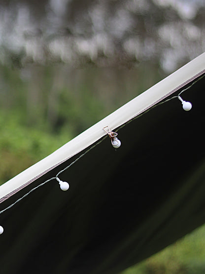 Clip de cuerda de luz de ambiente, clip de luz de toldo para acampar MA-WY-004, clip fijo, clip de cuerda de viento, clip de alambre a prueba de viento, clip de acero inoxidable, clip multiusos