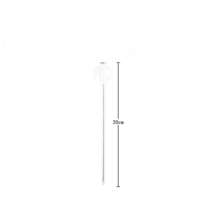 Outdoor ground nail camping MA-WY-005 canopy tent nail fluorescent wind rope nail canopy butterfly shaped straight hook plastic