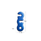 Outdoor camping MA-WY-010 aluminum alloy umbrella rope buckle tent pull rope accessories S-shaped wind rope buckle three eye opening rope buckle does not deform