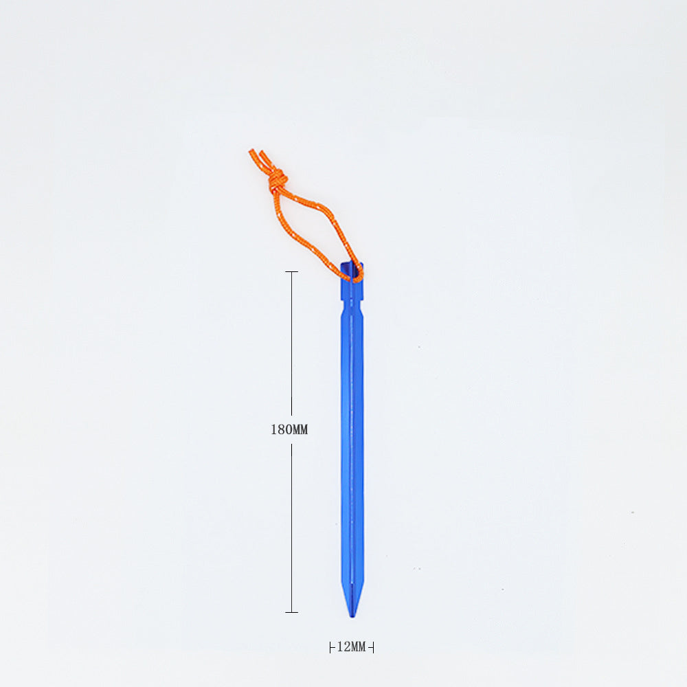 Clavo de tierra triangular MA-WY-011, accesorio para carpas de exterior, clavo de tierra de aleación de aluminio, clavo de tierra reforzado para toldo, clavo de tierra de refuerzo a prueba de viento con cuerda
