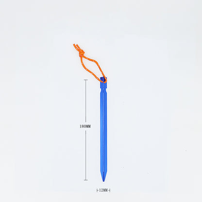 Clavo de tierra triangular MA-WY-011, accesorio para carpas de exterior, clavo de tierra de aleación de aluminio, clavo de tierra reforzado para toldo, clavo de tierra de refuerzo a prueba de viento con cuerda