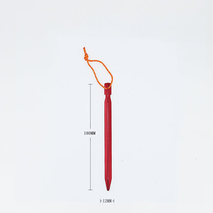 Clavo de tierra triangular MA-WY-011, accesorio para carpas de exterior, clavo de tierra de aleación de aluminio, clavo de tierra reforzado para toldo, clavo de tierra de refuerzo a prueba de viento con cuerda
