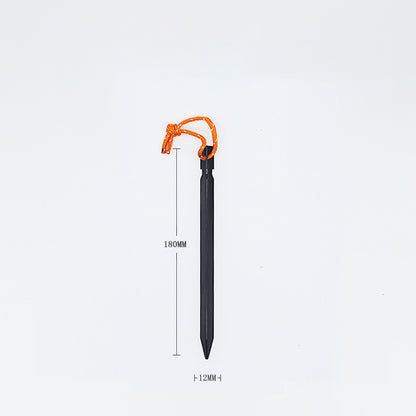 Clavo de tierra triangular MA-WY-011, accesorio para carpas de exterior, clavo de tierra de aleación de aluminio, clavo de tierra reforzado para toldo, clavo de tierra de refuerzo a prueba de viento con cuerda
