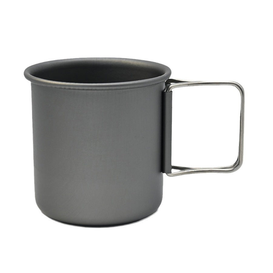 Outdoor camping MA-WY-040 aluminum alloy folding water cup coffee cup camping cup lightweight tea cup mug can hold boiling water