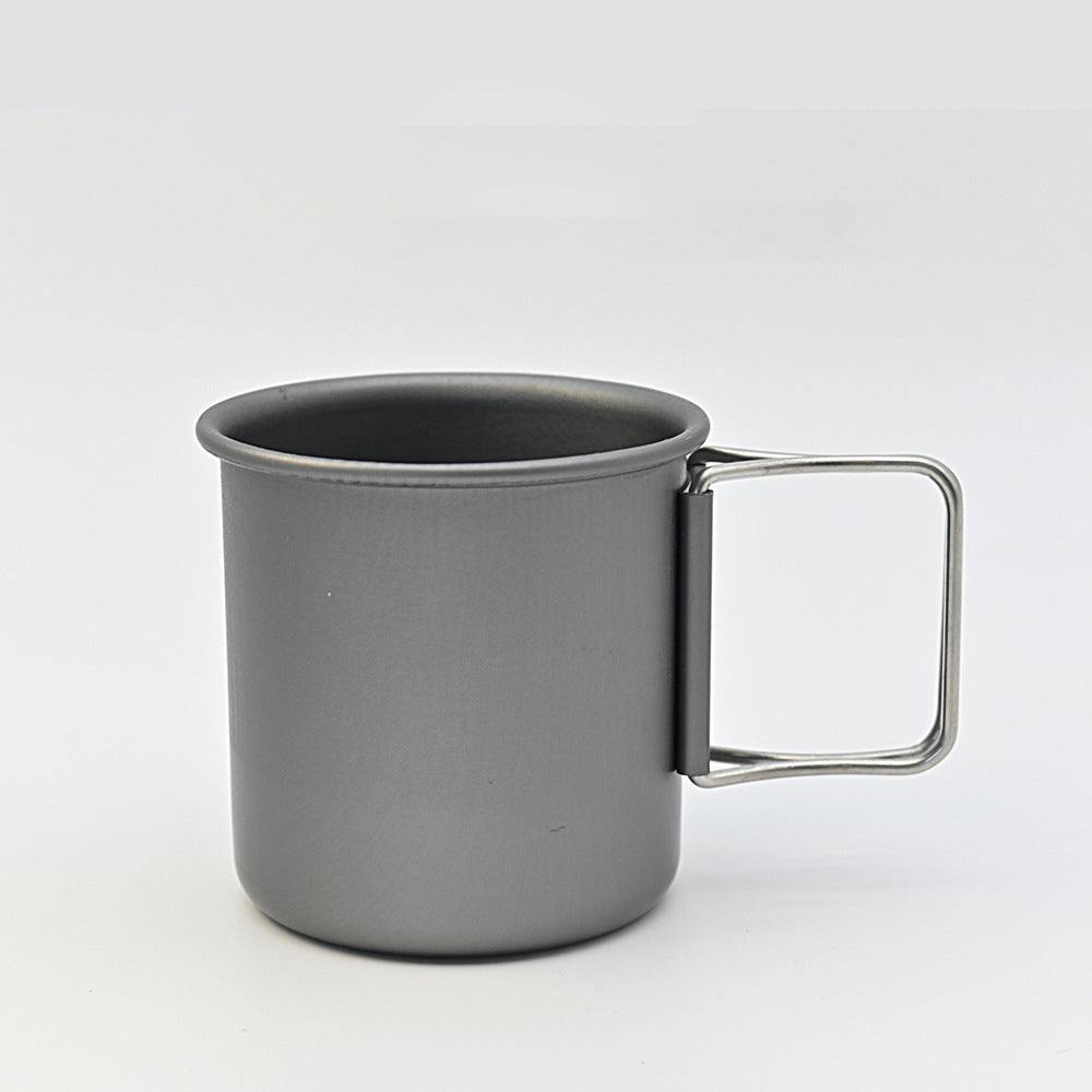 Outdoor camping MA-WY-040 aluminum alloy folding water cup coffee cup camping cup lightweight tea cup mug can hold boiling water