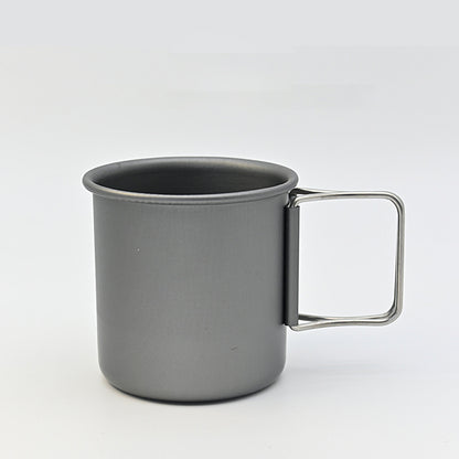 Outdoor camping MA-WY-040 aluminum alloy folding water cup coffee cup camping cup lightweight tea cup mug can hold boiling water