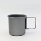 Outdoor camping MA-WY-040 aluminum alloy folding water cup coffee cup camping cup lightweight tea cup mug can hold boiling water