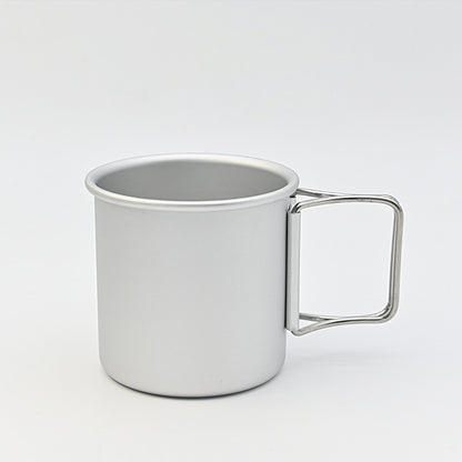 Outdoor camping MA-WY-040 aluminum alloy folding water cup coffee cup camping cup lightweight tea cup mug can hold boiling water