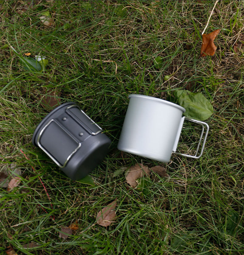 Outdoor camping MA-WY-040 aluminum alloy folding water cup coffee cup camping cup lightweight tea cup mug can hold boiling water