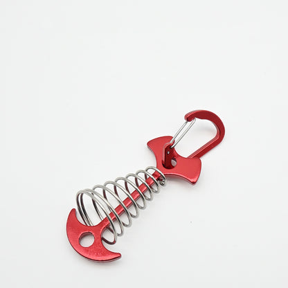 Outdoor MA-WY-045 deck gap with spring fixed fishbone nail wooden plank plank tent fixed nail anchor windproof pull rope buckle