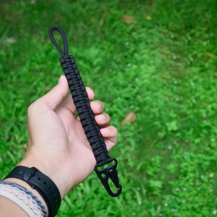 Weaving outdoor sports anti lost keychain, MA-WY-047 portable and sturdy eagle beak buckle, waist belt, key pendant