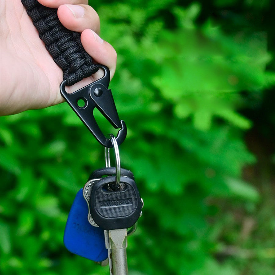 Weaving outdoor sports anti lost keychain, MA-WY-047 portable and sturdy eagle beak buckle, waist belt, key pendant
