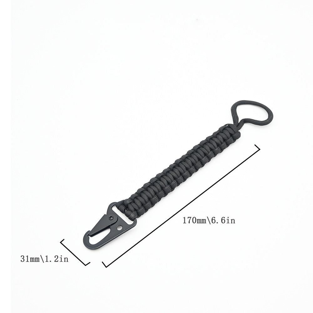 Weaving outdoor sports anti lost keychain, MA-WY-047 portable and sturdy eagle beak buckle, waist belt, key pendant