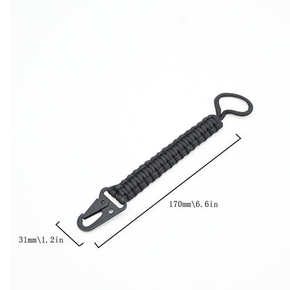 Weaving outdoor sports anti lost keychain, MA-WY-047 portable and sturdy eagle beak buckle, waist belt, key pendant