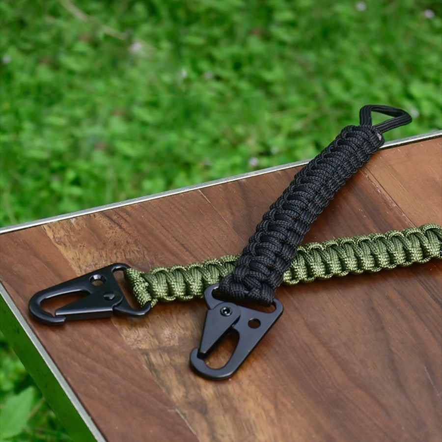 Weaving outdoor sports anti lost keychain, MA-WY-047 portable and sturdy eagle beak buckle, waist belt, key pendant