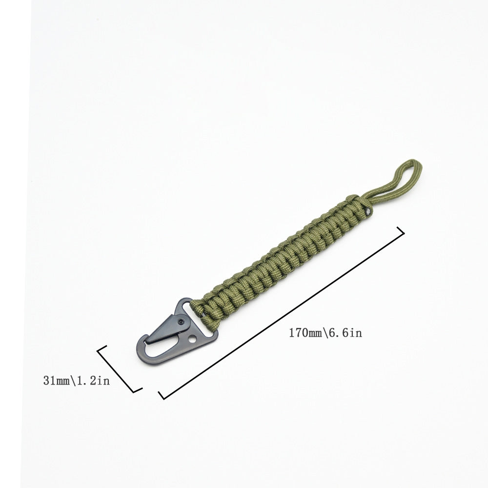 Weaving outdoor sports anti lost keychain, MA-WY-047 portable and sturdy eagle beak buckle, waist belt, key pendant