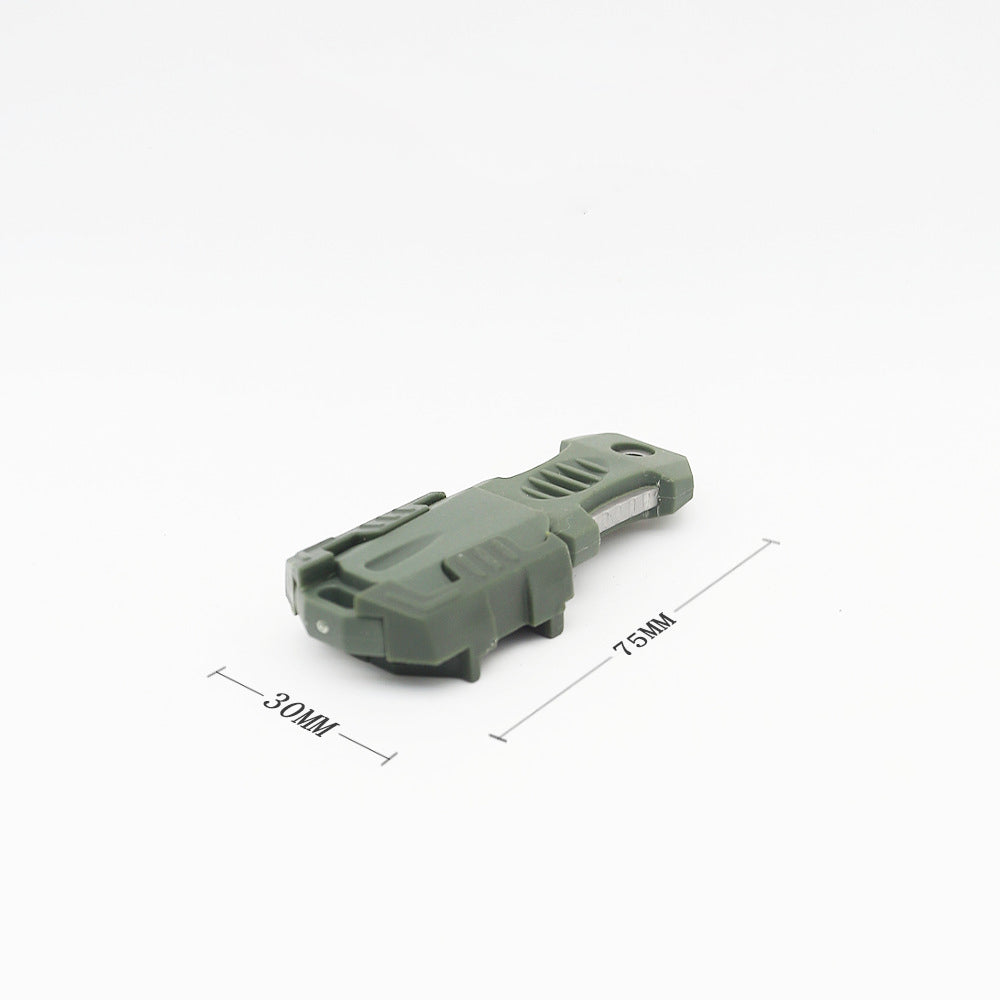 Outdoor portable carrying MA-WY-048 Beetle mini knife EDC portable tool webbing buckle pocket knife with rope