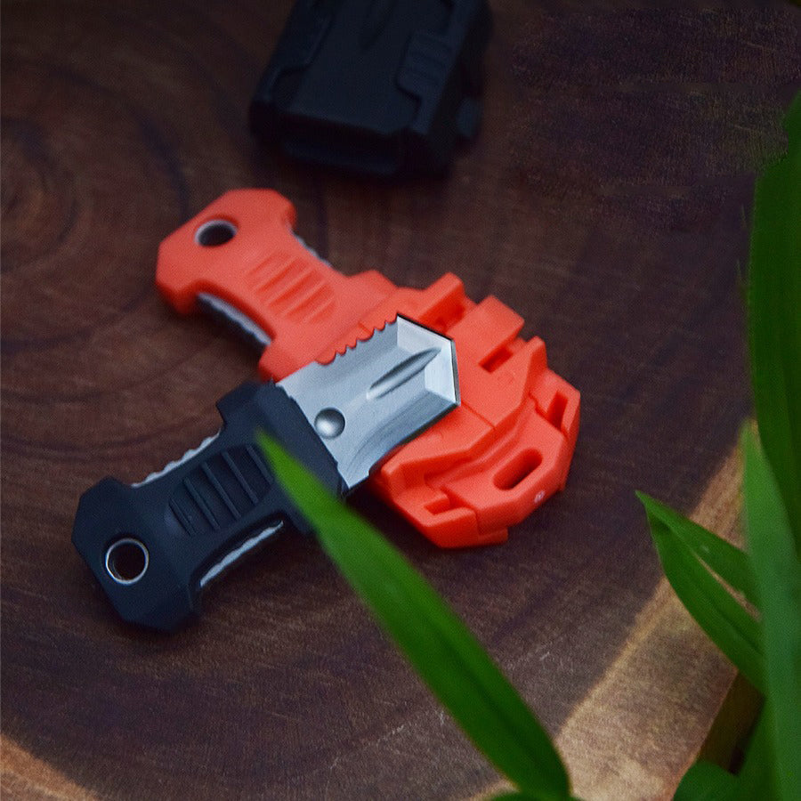 Outdoor portable carrying MA-WY-048 Beetle mini knife EDC portable tool webbing buckle pocket knife with rope